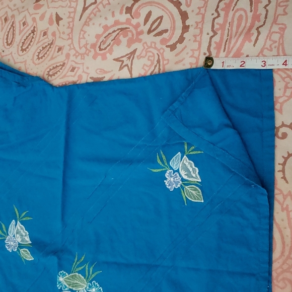 Vintage Embroidered Skirt Set Embroidery Flower Floral Cotton - Picture 6 of 16